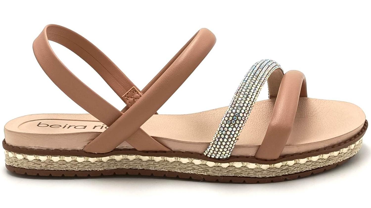 Posthaus SandÃ¡lia Rasteira Conforto Beira Rio LaÃ§o Sandália