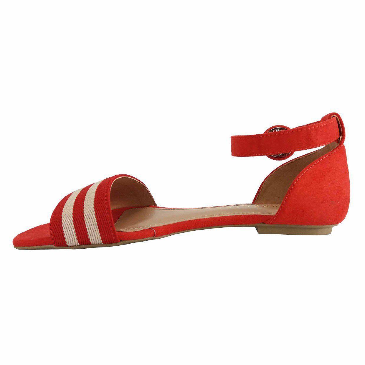 Sandália rasteira suede vermelho Offline - Rasteirinha Feminina - Magazine  Luiza