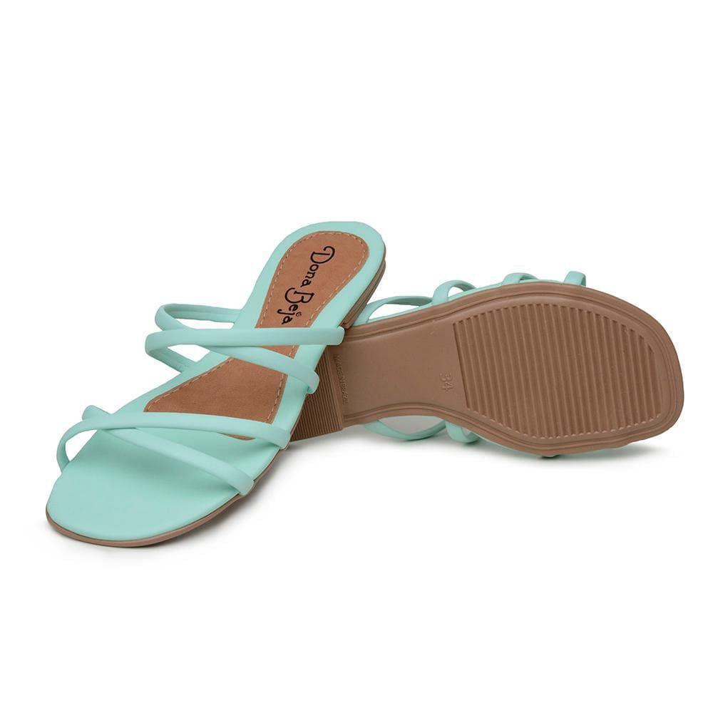 Sandália Rasteirinha Feminina Salto Baixo Confort Verão Com Tira de Dedo  SD-DB - GuGi - Rasteirinha Feminina - Magazine Luiza