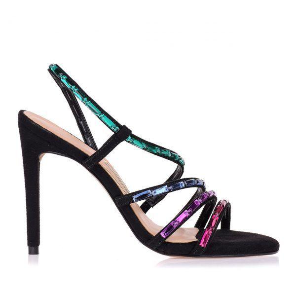 Sandalia salto alto camurca preto uza shoes - Outros Moda e Acessórios -  Magazine Luiza