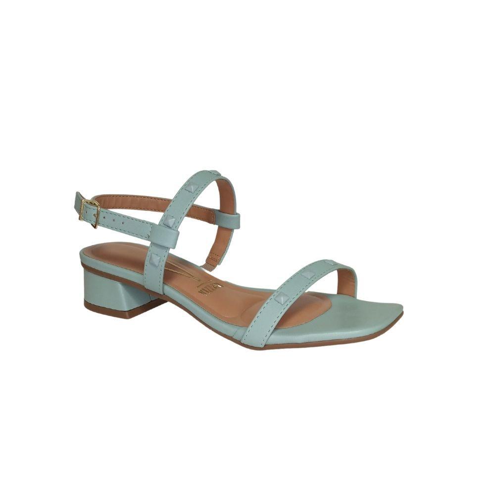 Sandália Salto Baixo Vizzano Spikes Azul Turquesa Conforto - Sandália  Feminina - Magazine Luiza