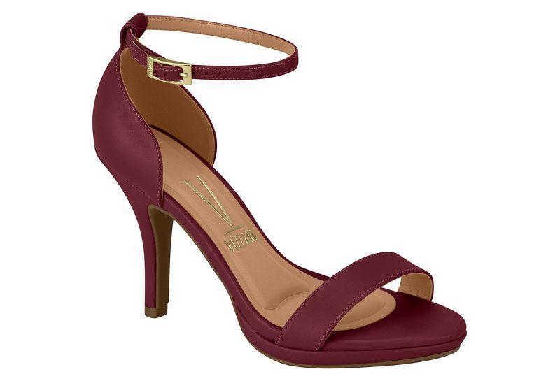 Sandália Salto Grosso Sandalia Meia Pata Vinho Sandália Salto Fino