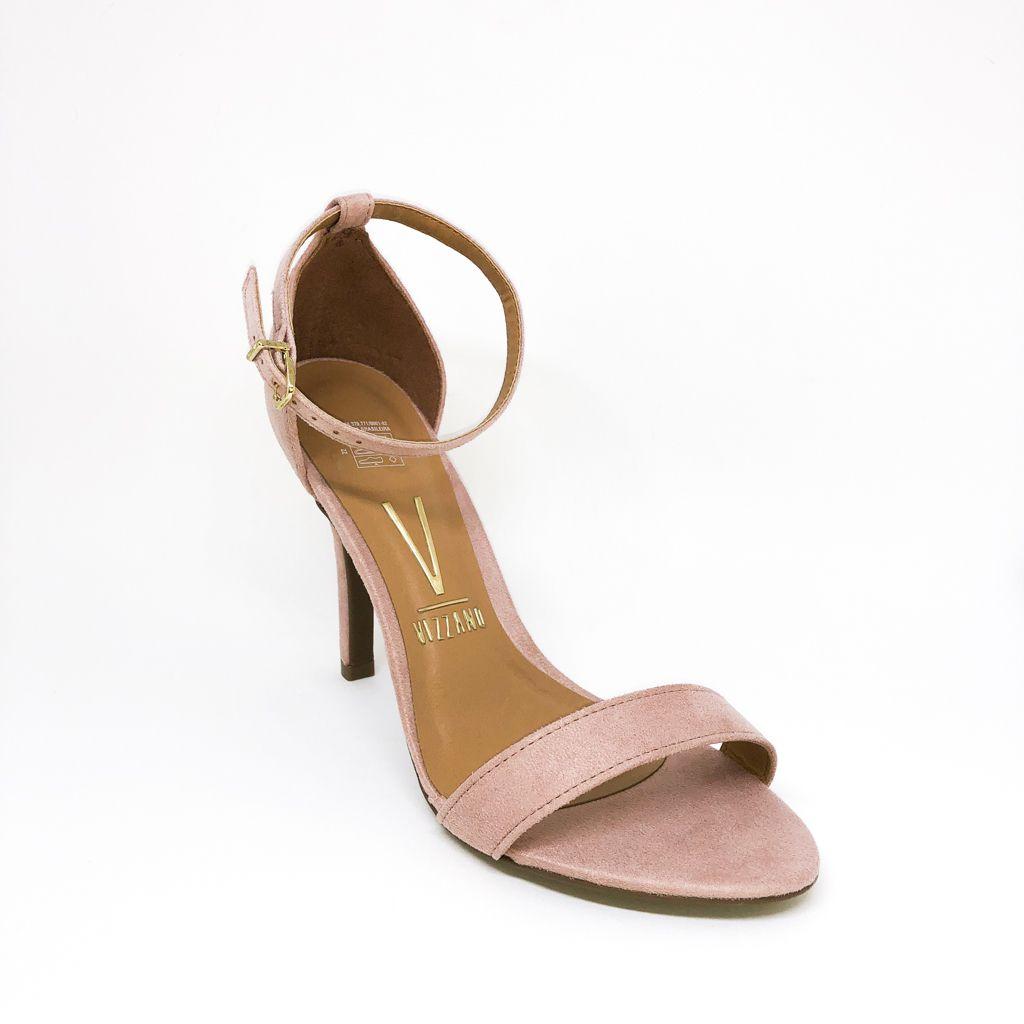 sandália vizzano camurça rosa