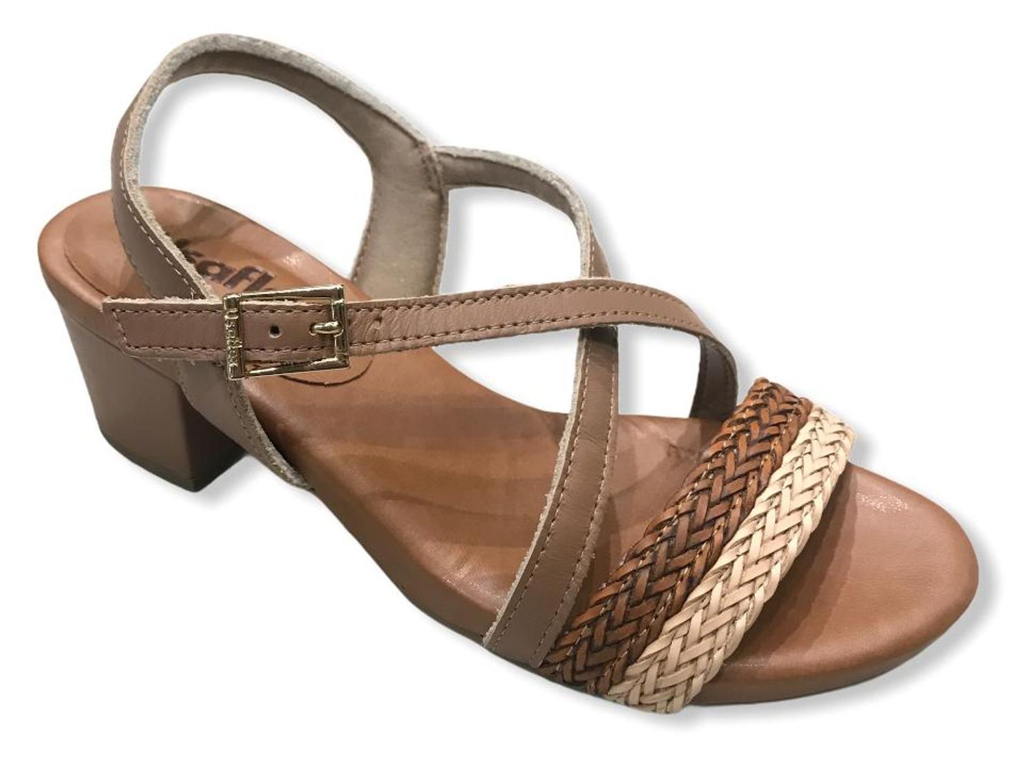 Sandalia Salto Usaflex AC0502 - Cor:Camel - Tamanho:34 - Outros Moda e  Acessórios - Magazine Luiza