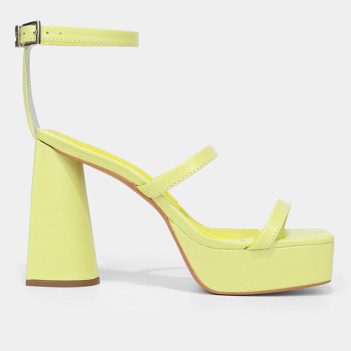 Sandália Salto Alto SandÃ¡lia Santa Lolla Salto Grosso Sandália