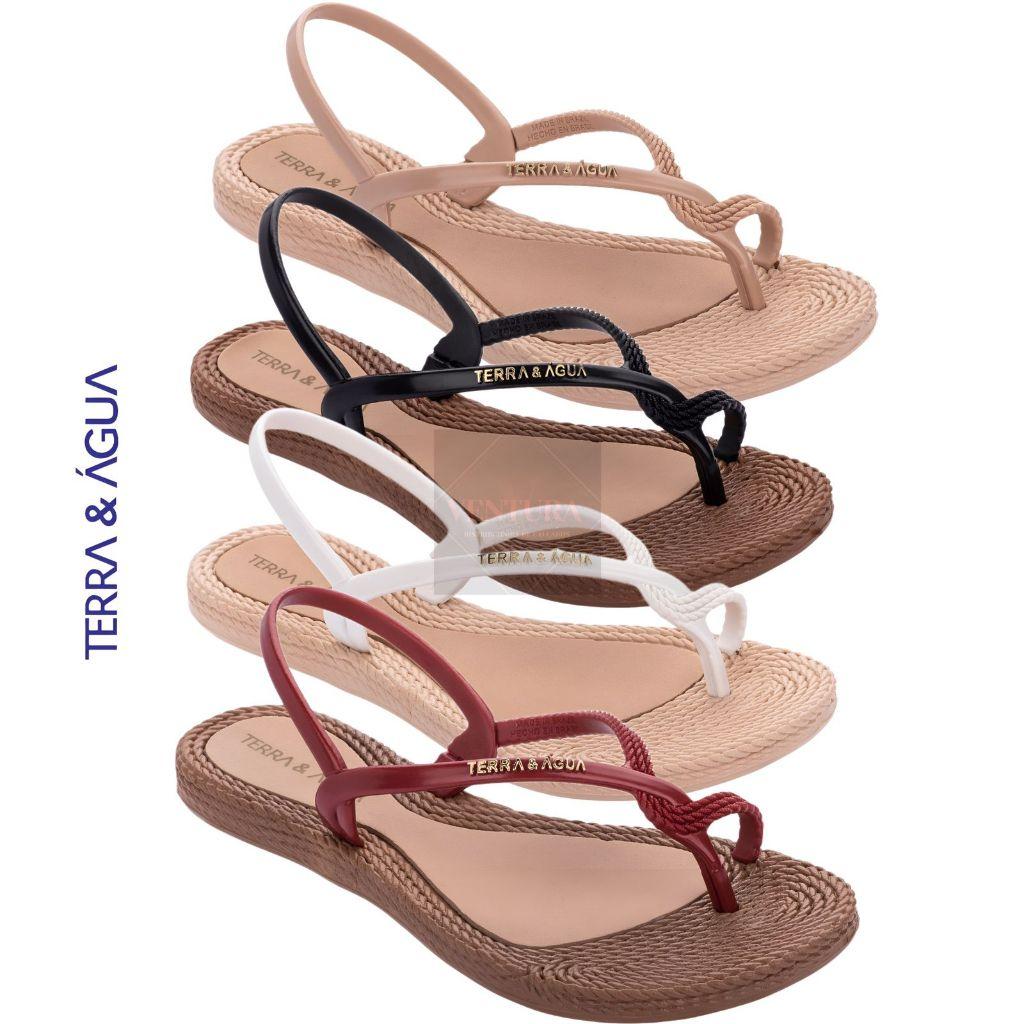 Sandalia terra e água original feminino confortável de dedo