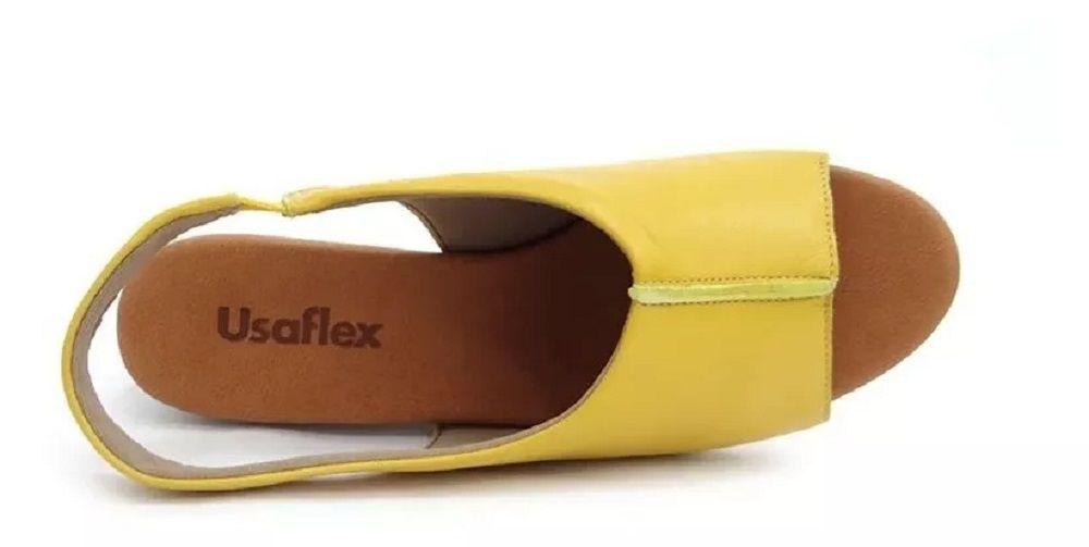 sandalia usaflex amarela