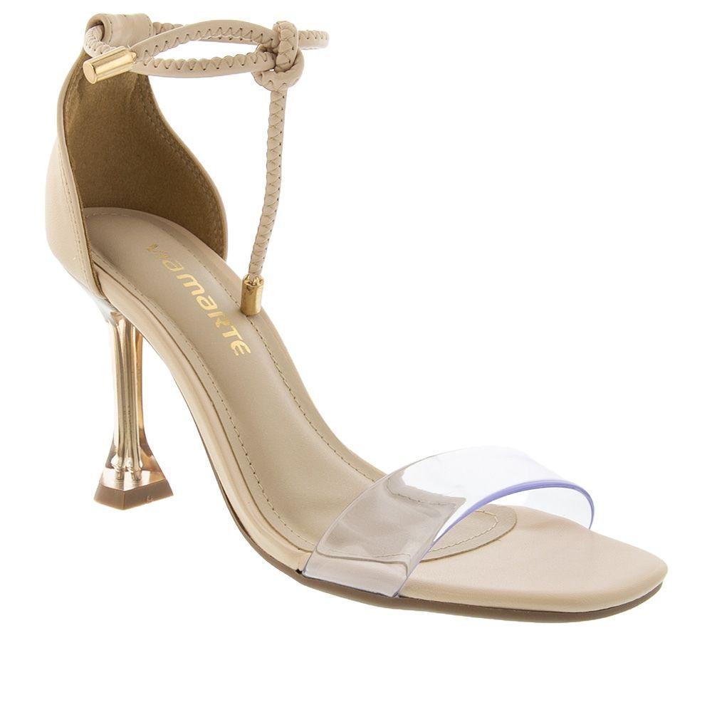 Sandália Via Marte Salto Taça Amarração Vinil Nude - Sandália Feminina -  Magazine Luiza