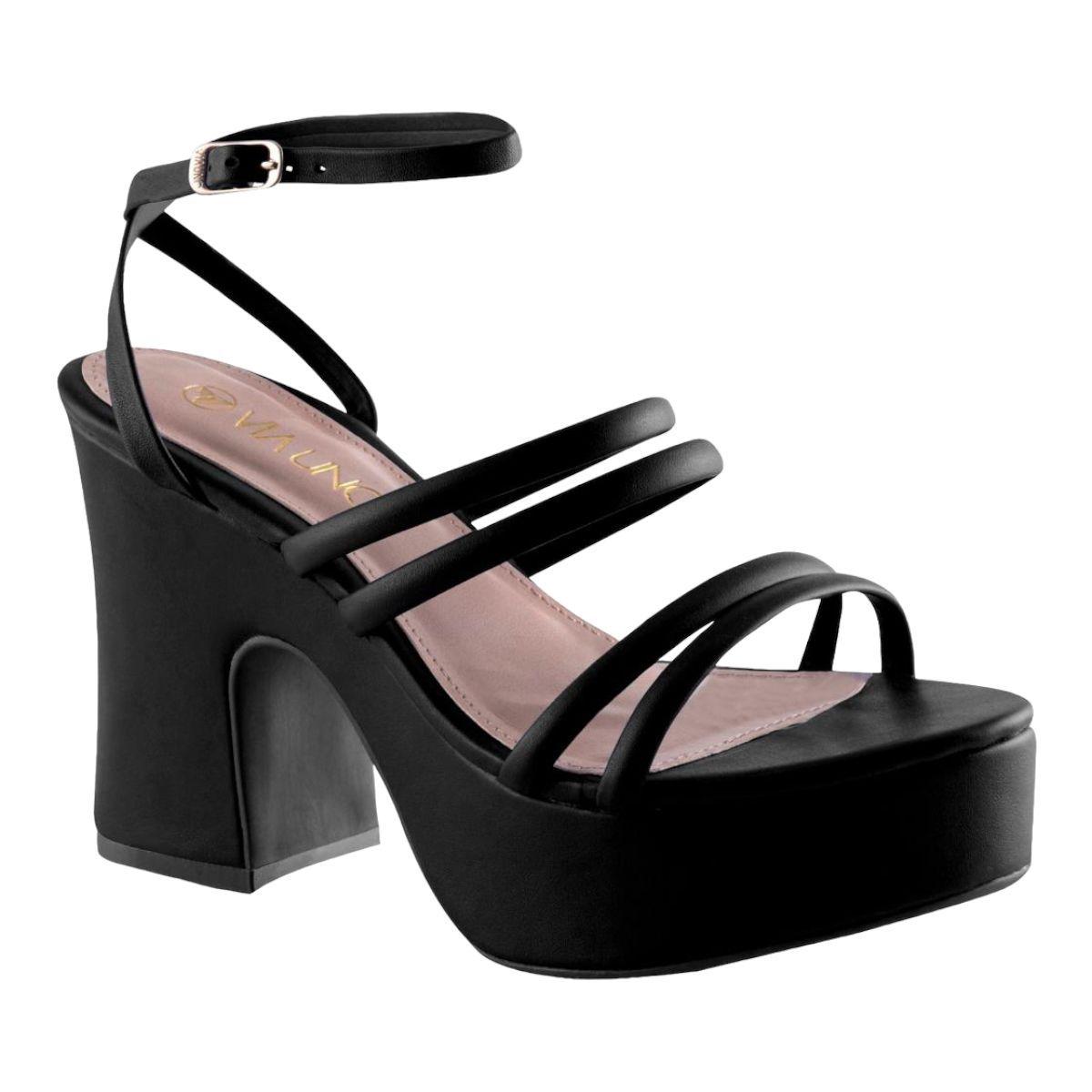 Sandália Salto Alto SandÃ¡lia Via Uno Calçado SandÃ¡lia Via Uno