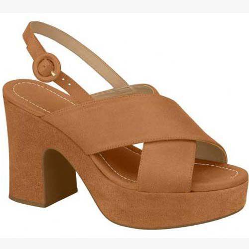 sandalia meia pata vizzano marrom