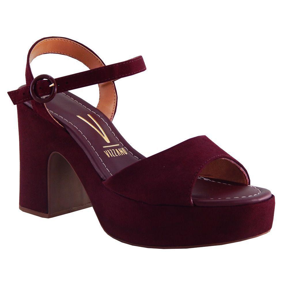 sandália vizzano meia pata camurça