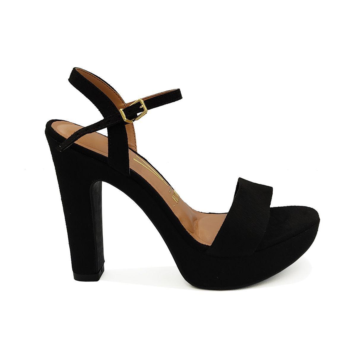 Sandalia Vizzano Preta Camurça Salto Alto Meia Pata 6292.200 - Outros Moda  e Acessórios - Magazine Luiza