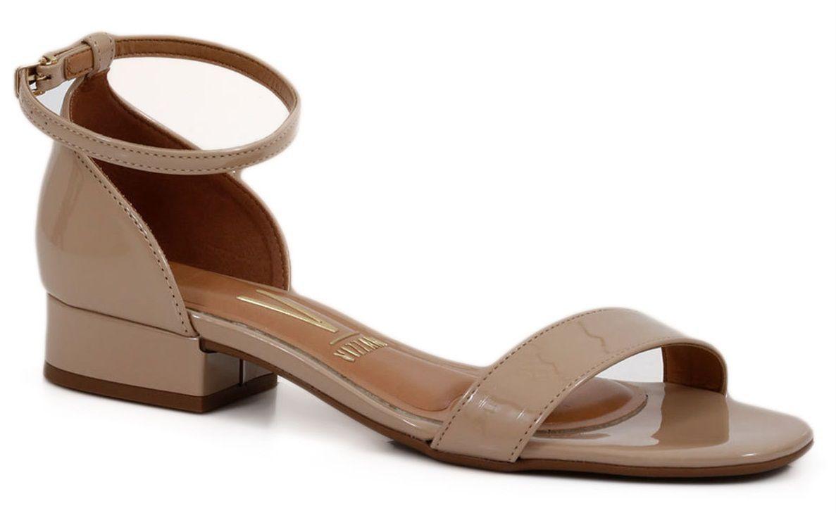 sandalia salto grosso tira fina