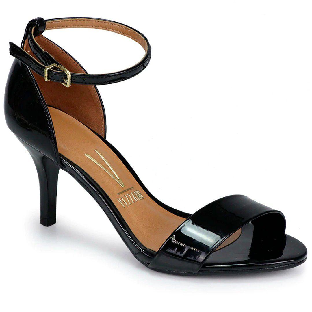 sandalia vizzano salto fino preta