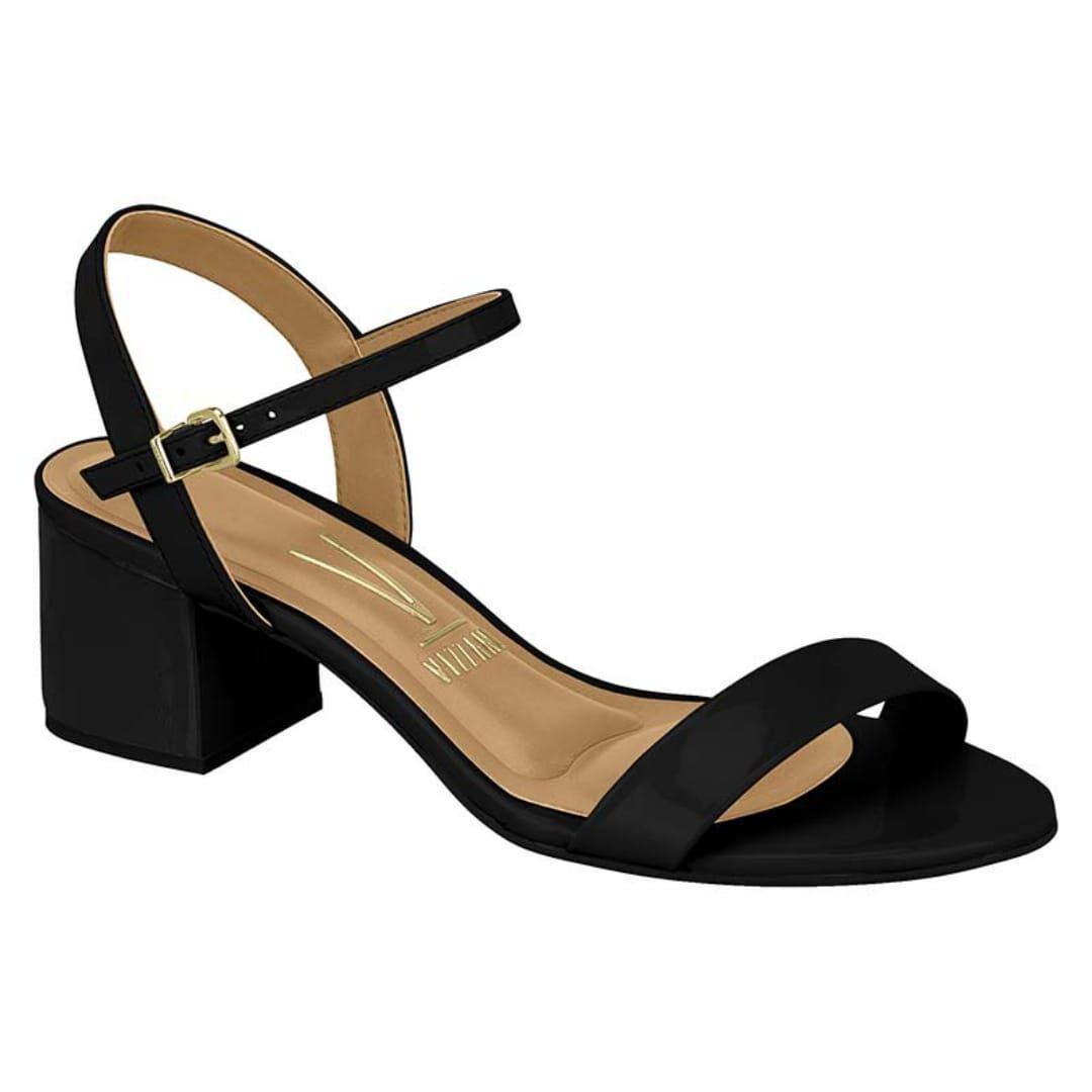 sandalia vizzano salto grosso baixo