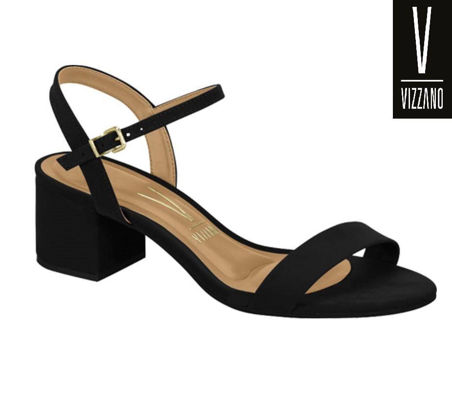 Sandália Vizzano Salto Grosso Baixo Casual 6291.900 Feminina - Sandália  Feminina - Magazine Luiza