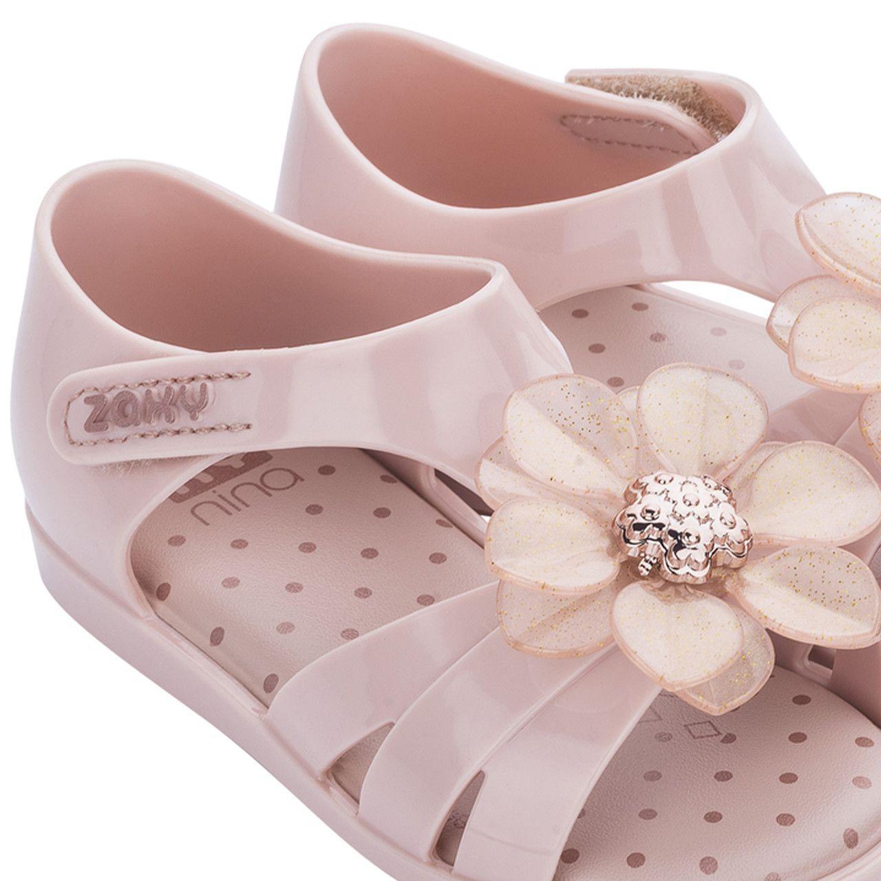Sandália Rasteira Infantil Zaxy Glitter Injetado Pink - Passarela