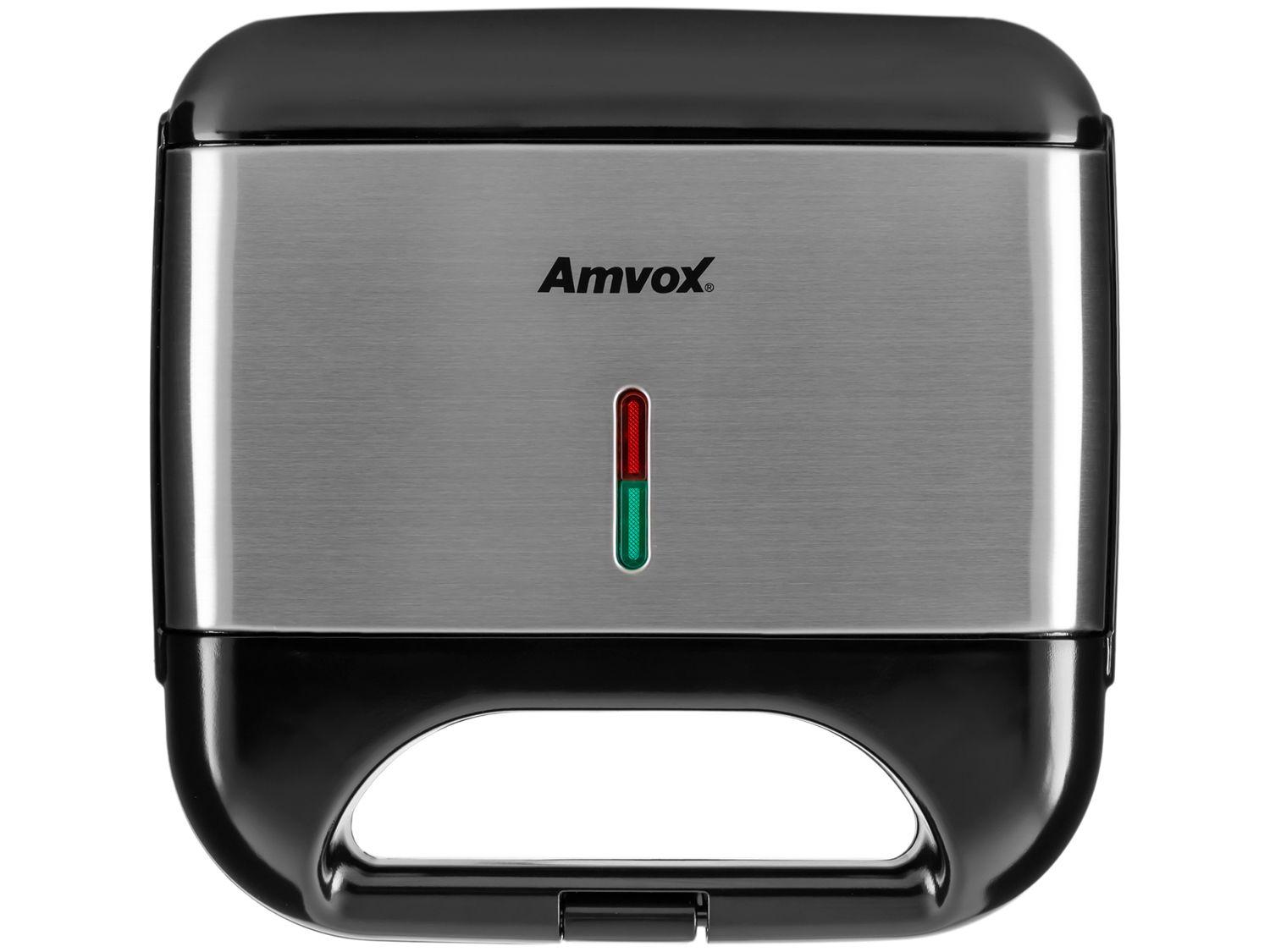 Sanduicheira Amvox AMS 500 Black 750W