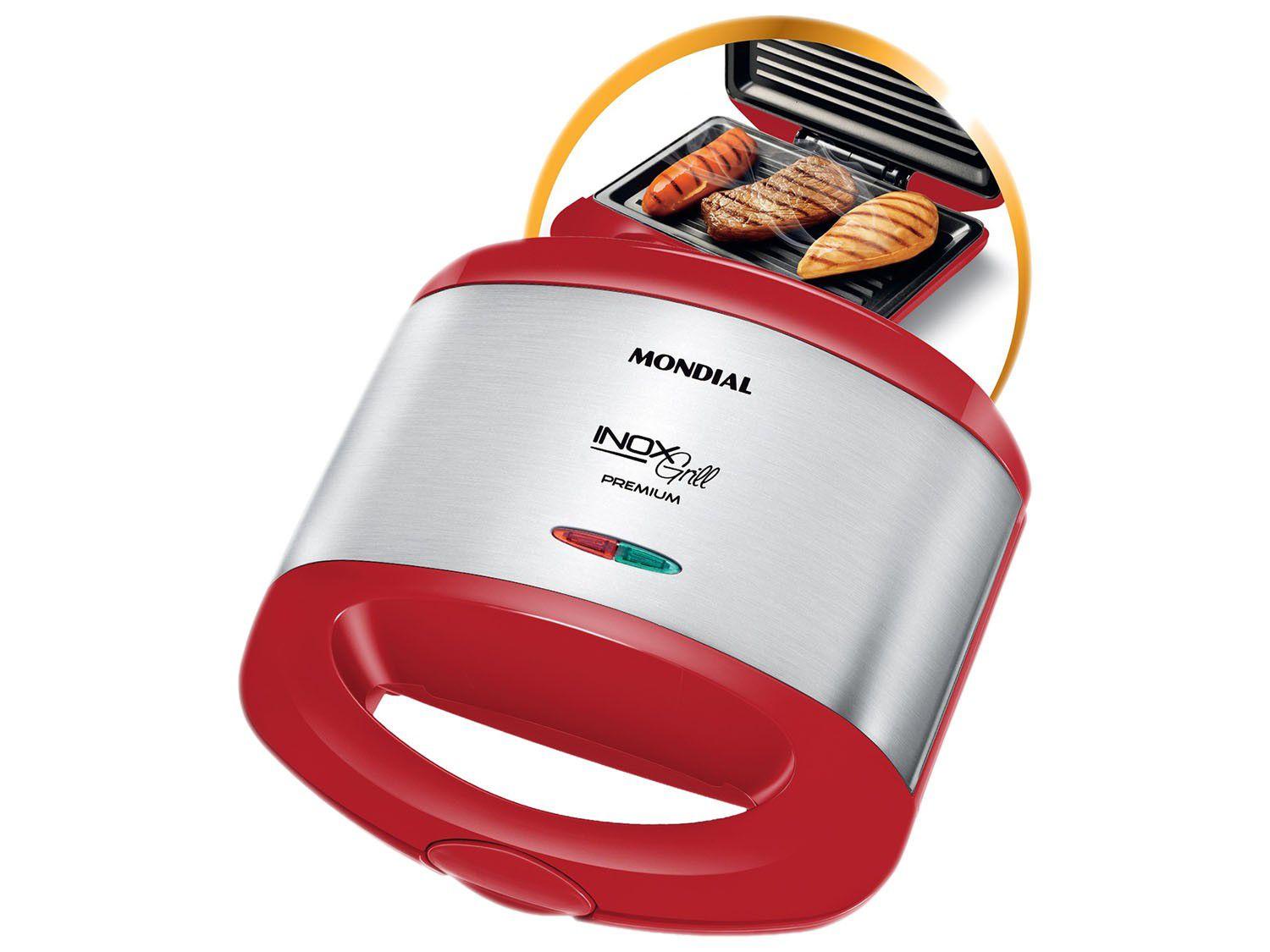 Sanduicheira/Grill Mondial Red Premium S19 800W Antiaderente