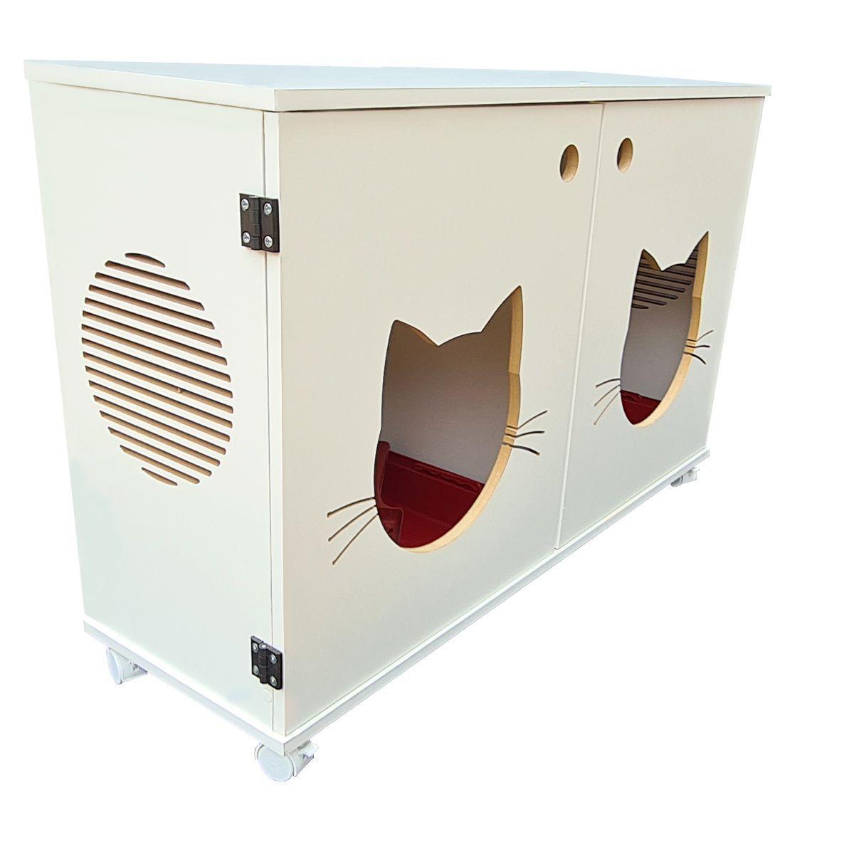 Banheiro Caixa De Areia Para Gatos Sanitário Pet c/ Acessórios no