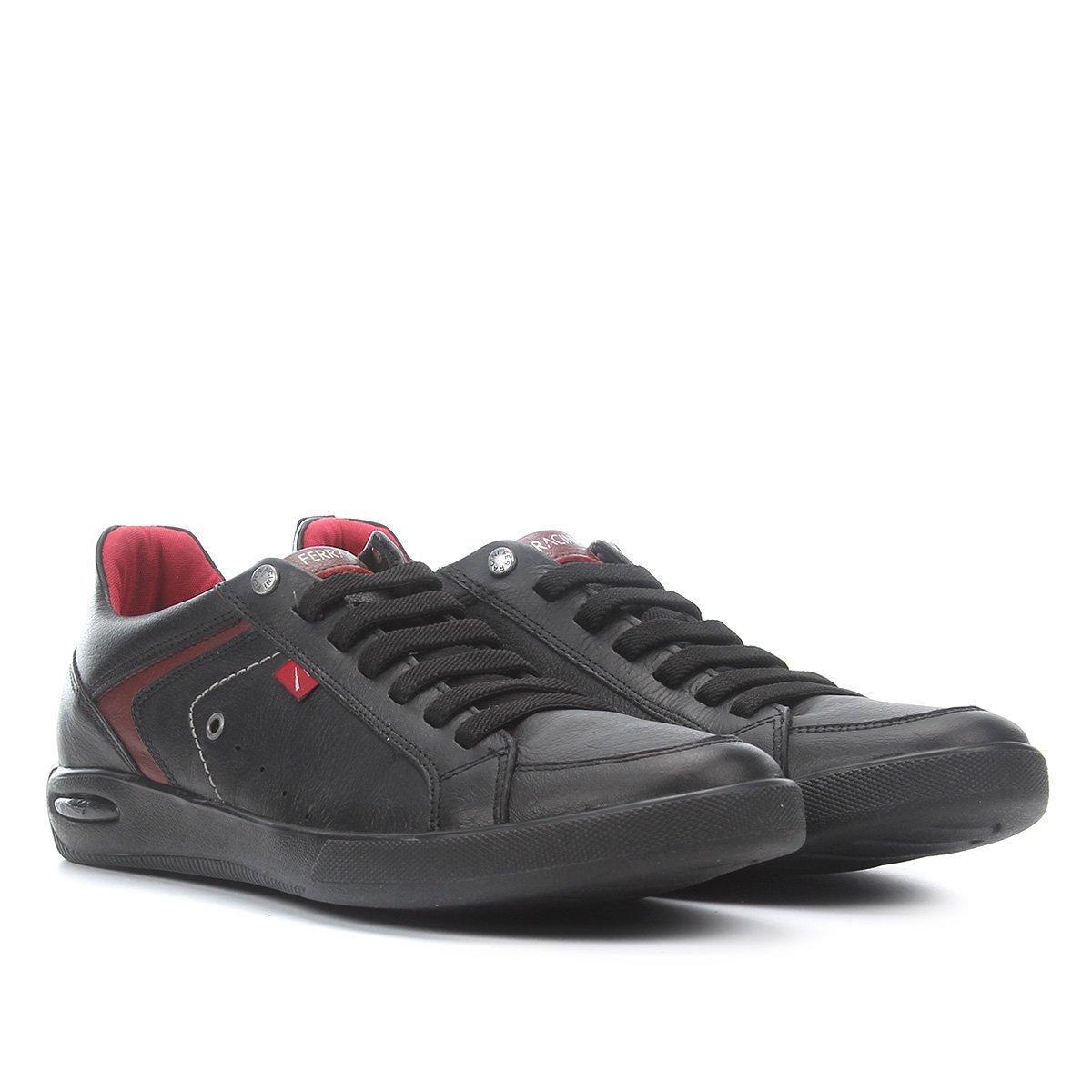 sapatênis couro ferracini blade masculino