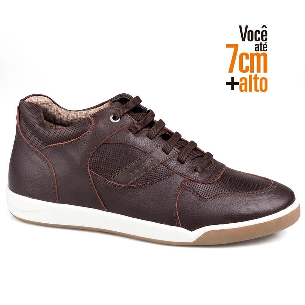 Sapatenis Couro Rafarillo Masculino Salto 7cm Conforto - Sapatênis Masculino  - Magazine Luiza