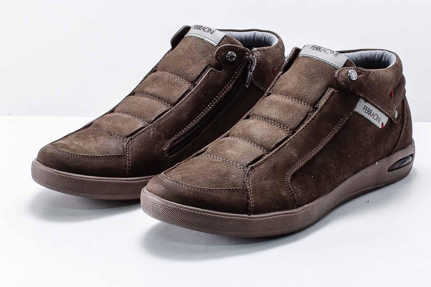 Sapatênis Ferracini Blady Couro Nobuck Zíper Elástico Masculino 1445A -  Sapatênis Masculino - Magazine Luiza
