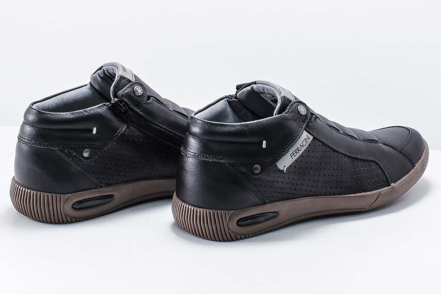 Sapatênis Ferracini Blady Couro Zíper Elástico Masculino 1445G - Sapatênis  Masculino - Magazine Luiza