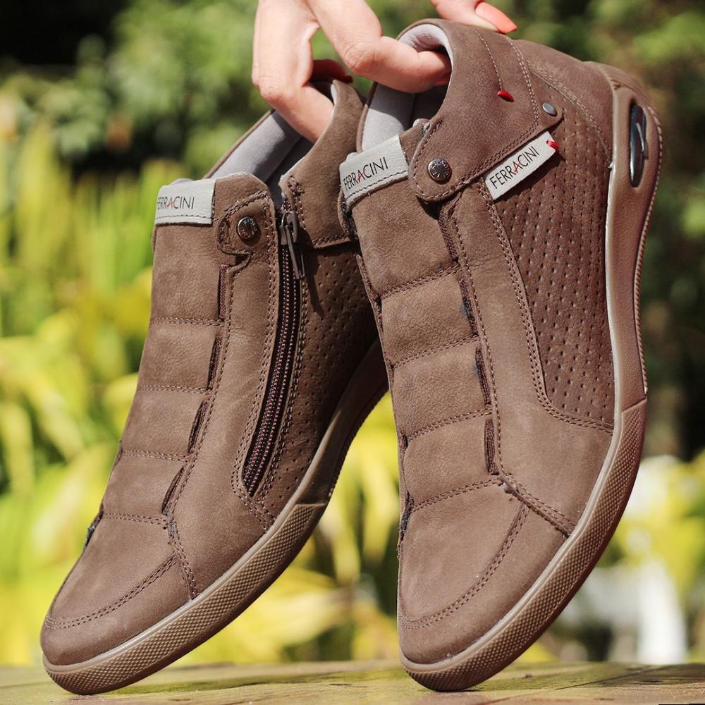 Sapatenis Ferracini Cafe Masculino 1445A - Sapatênis Masculino - Magazine  Luiza