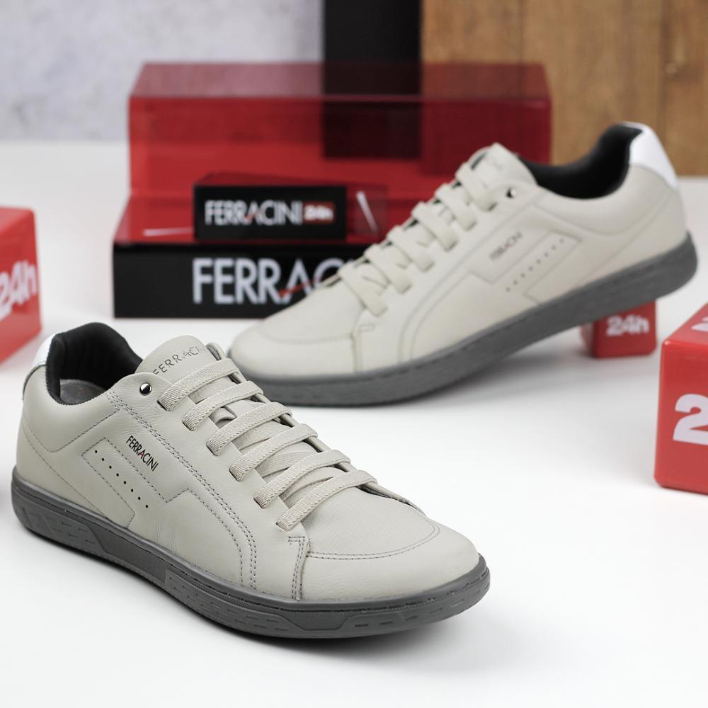 Sapatenis Ferracini Cinza Claro Masculino 8381-448D - Sapatênis Masculino -  Magazine Luiza