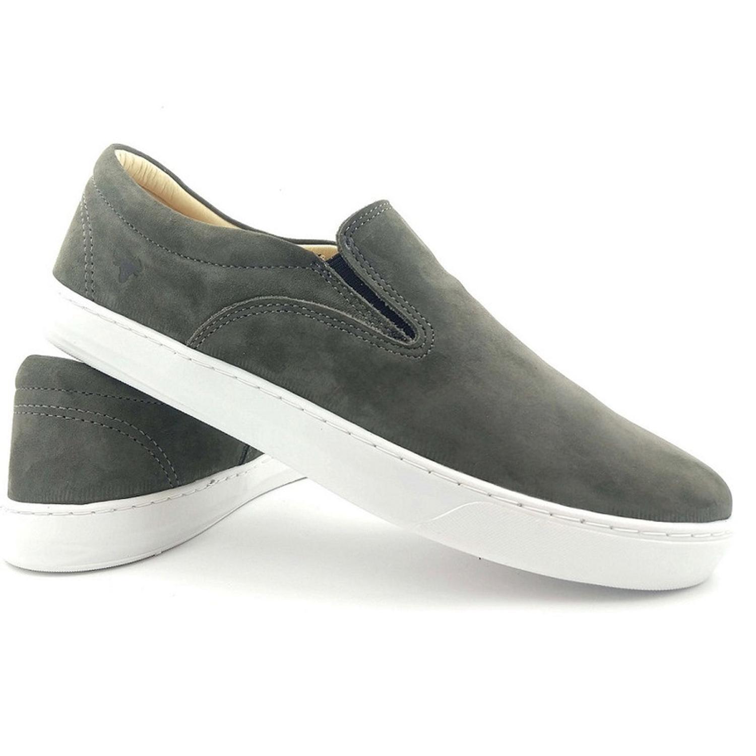 slip on cinza masculino