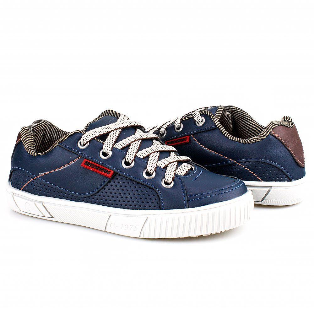 sapatenis azul marinho infantil
