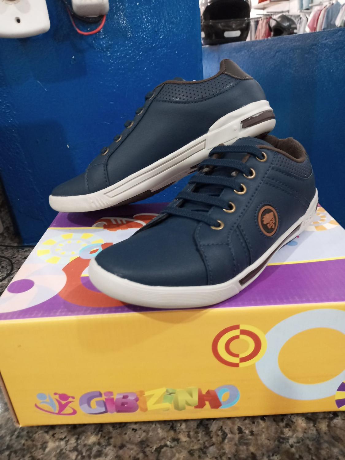 Sapatenis masculino infantil tamanho 34 azul - Gibizinho - Sapatênis  Infantil - Magazine Luiza