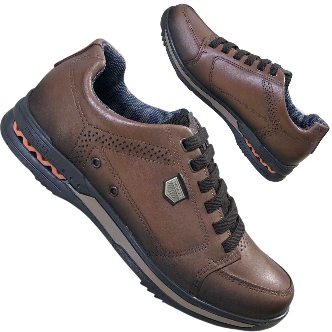Sapatenis Masculino Pegada Couro Lançamento Tenis Casual Urbano Para Homem  Macio e Confortável 114854 - Sapatênis Masculino - Magazine Luiza
