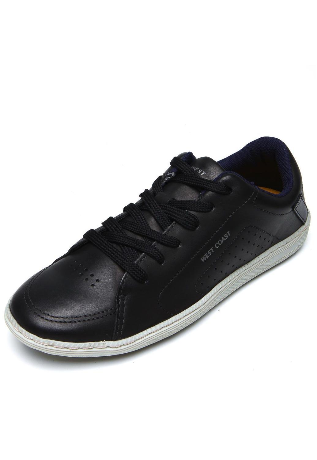 Sapatenis masculino preto west coast 203702cp-4 - Sapatênis Masculino -  Magazine Luiza