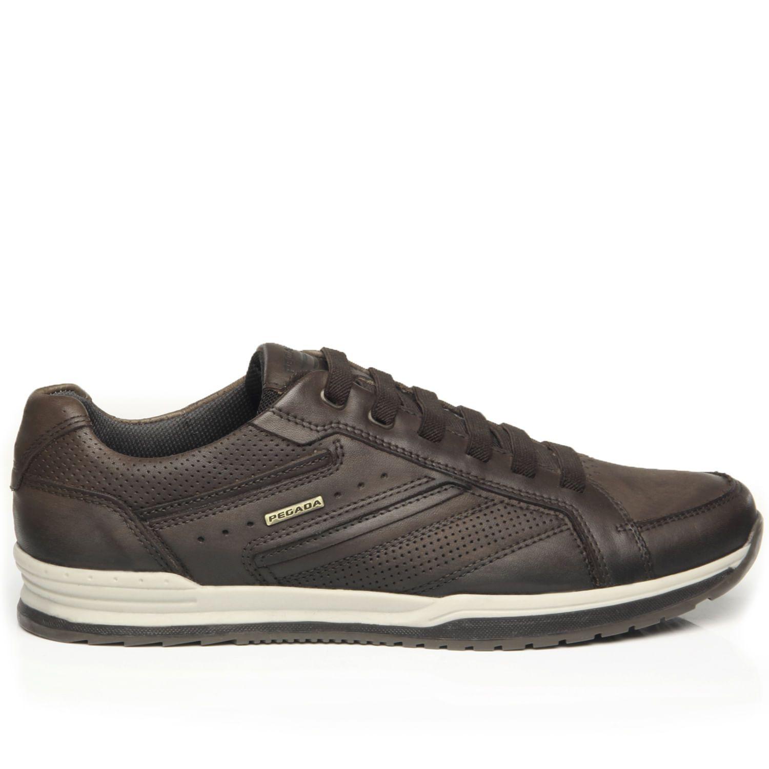 Sapatênis Pegada Masculino em Couro Café 118407-05 - Sapatênis Masculino -  Magazine Luiza