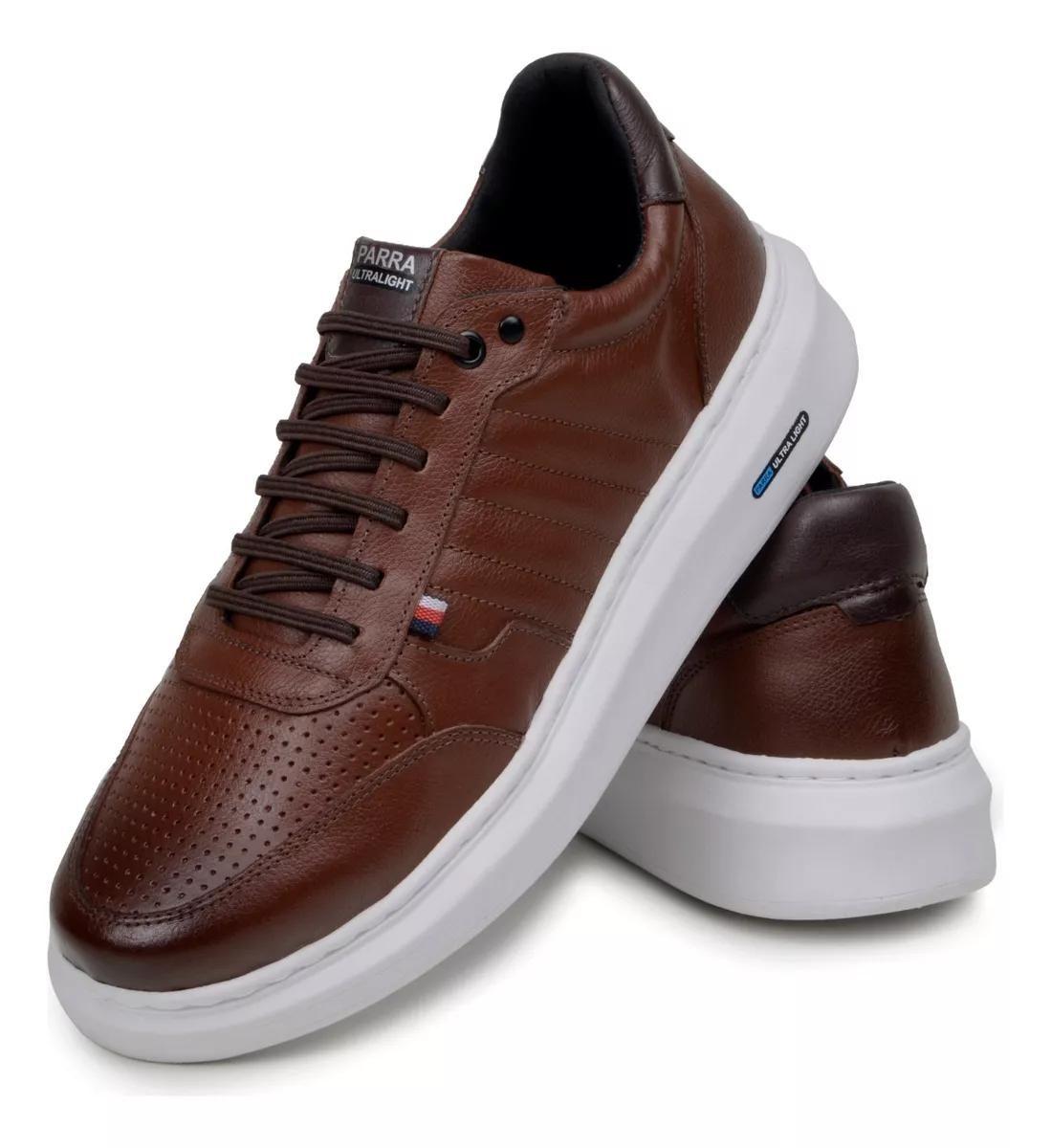 Sapatenis Sapato Masculino Casual Social Moderno Couro Legitimo