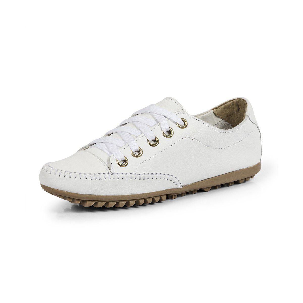 tenis casual couro feminino