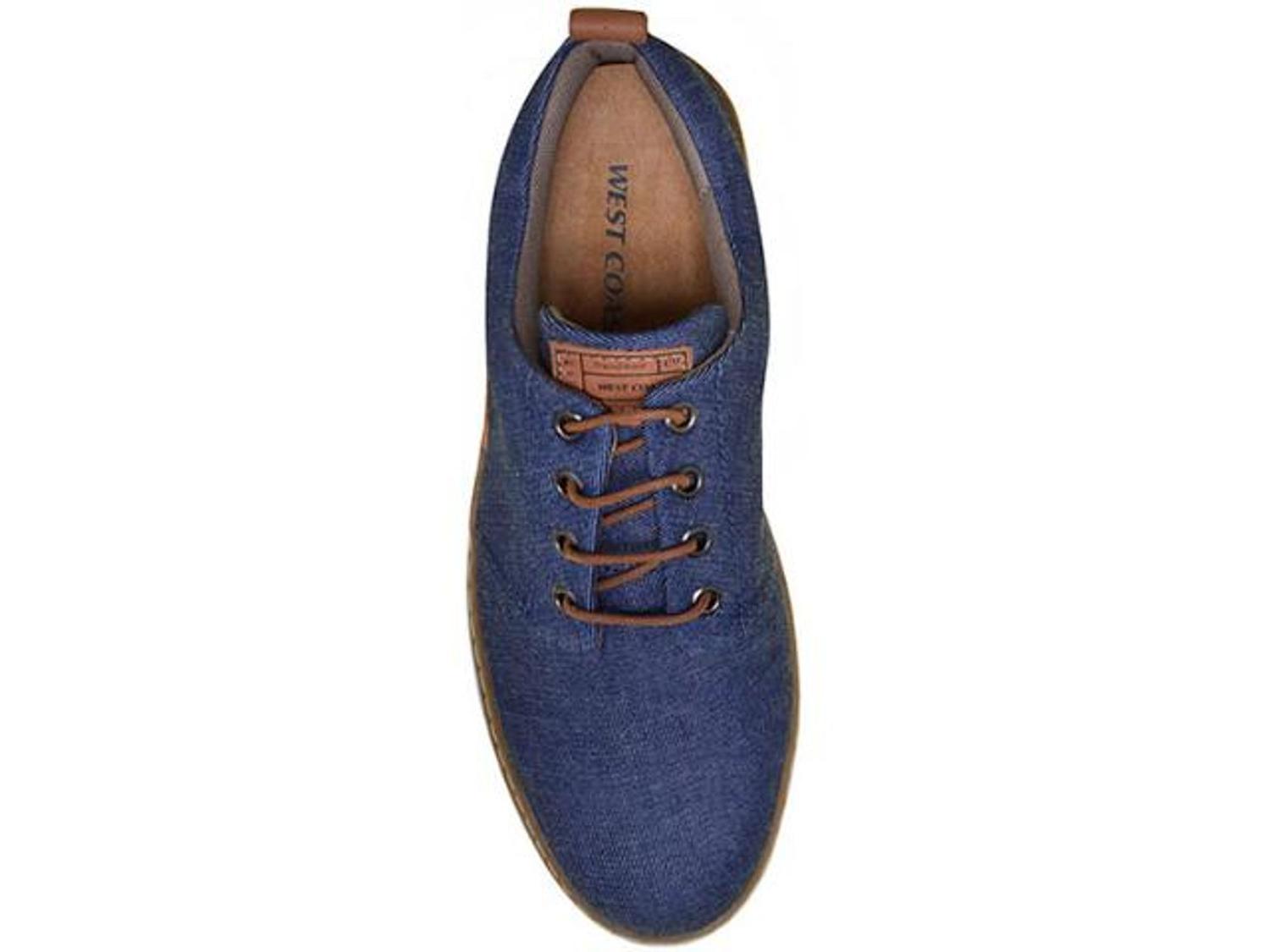 sapatênis west coast jeans azul