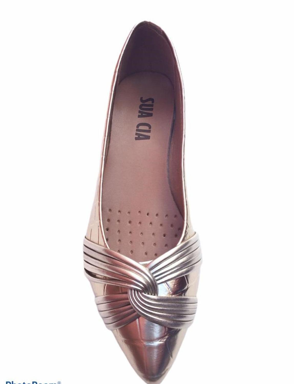 Sapatilha Feminina Sua Cia 8117.12869 - Cor: Ouro - Tamanho: 39 - Calçados  Femininos - Magazine Luiza