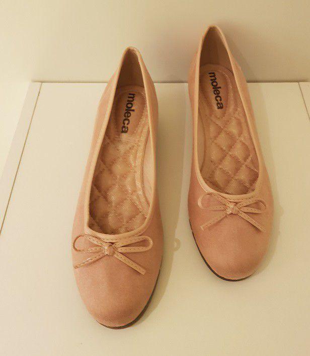 Sapatilha Moleca Anabela Laço Feminino Camurça Nude Rosado - 5156445 -  Calçados Femininos - Magazine Luiza