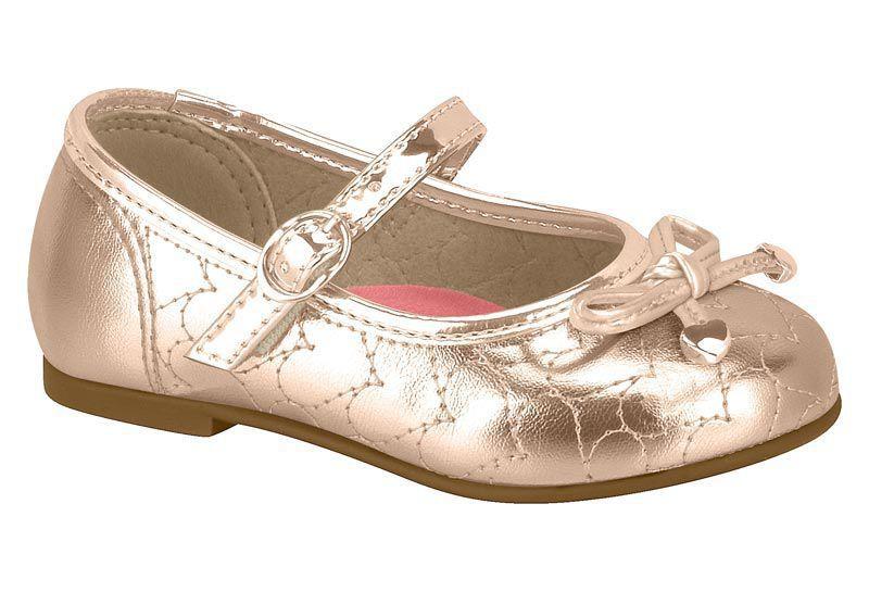 sapatilha infantil dourada molekinha