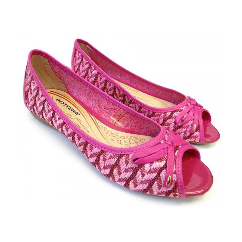 sapatilha peep toe bottero
