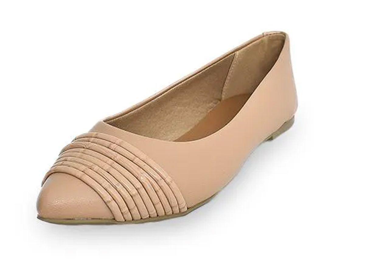 Sapatilha Sua Cia Nude Bico Fino - Calçados Femininos - Magazine Luiza