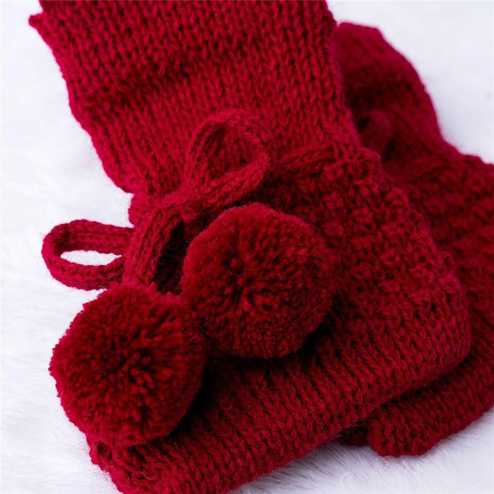 Sapatinho Bebê Unissex Tricot Pompom Vermelho Grão de Gente - Sapatinho de  Bebê - Magazine Luiza