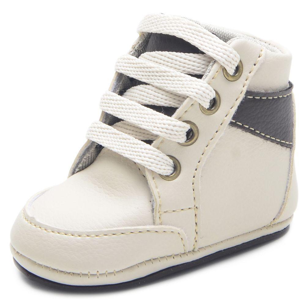 Sapatinho Tenis Botinha Bebe Menino Com Cadarço e Solinha - Fepo Store - No  Magalu - Magazine Luiza