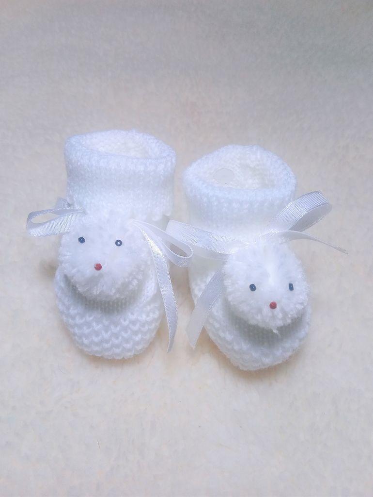 sapatinhos de bebe branco