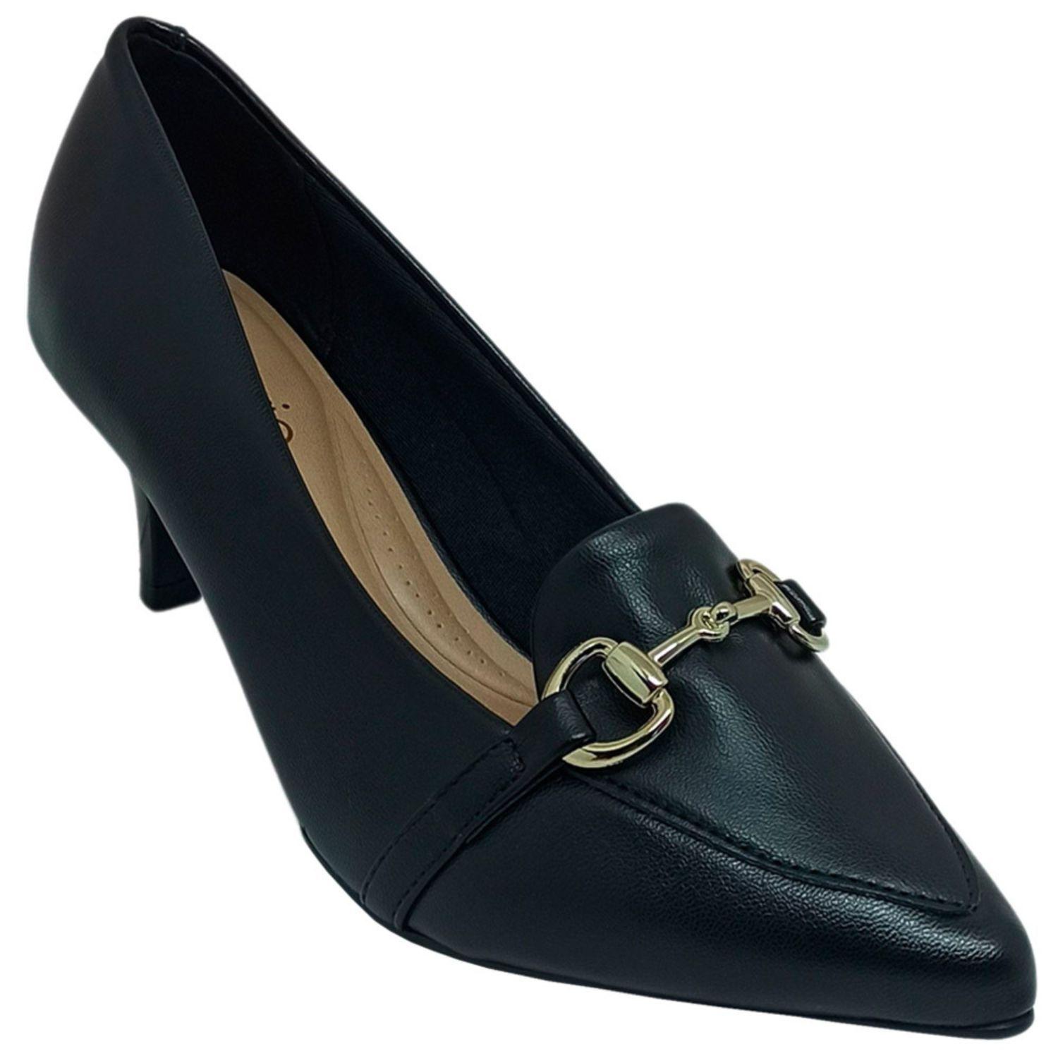 Sapato Beira Rio Salto Alto Feminino Napa Turim Scarpin Feminino