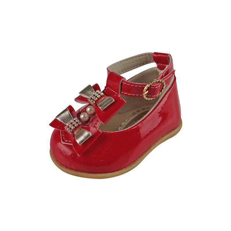 Sapato Boneca Baby com Laço e Strass - Vermelho - Glamour Pink - Roupa de  Boneca - Magazine Luiza