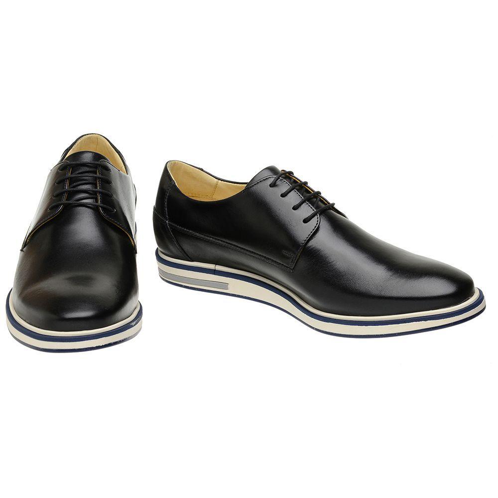 Sapato casual masculino malbork em couro preto 1130 preto - Sapato Social Masculino - Magazine Luiza
